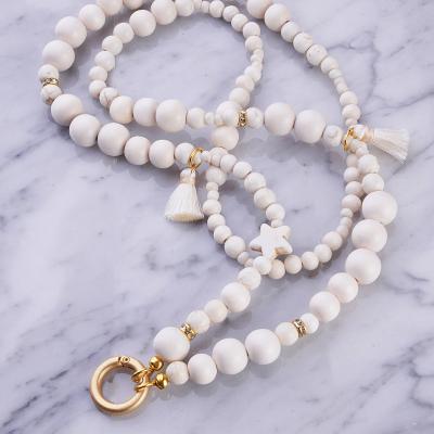 WhiteStar 88 GoldShiny, lange Edelstein Wechselkette